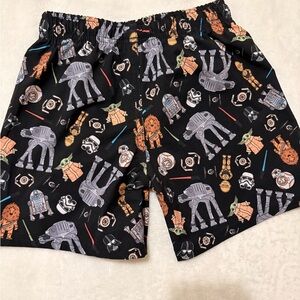 George Hats Black Star Wars Character Walk Shorts